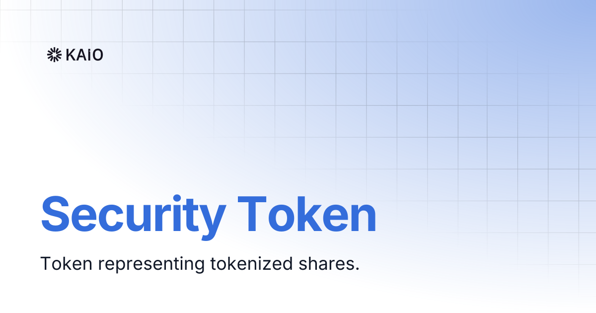 Security Token | KAIO